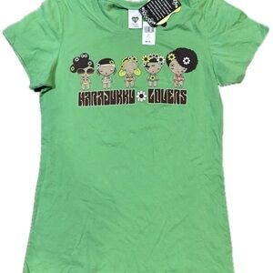 NWT Disney Harajuku Lovers Green Gwen Stefani Kids T-Shirt Sz XL